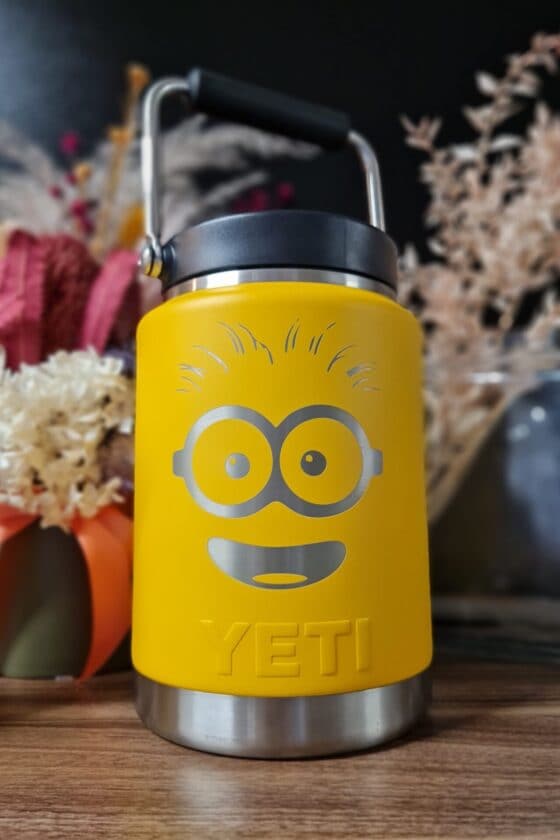 Laser Engraved Authentic Yeti 12oz Kids Bottle - MINIONS